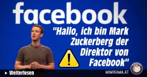 “Hallo, ich bin Mark Zuckerberg der Direktor von Facebook”