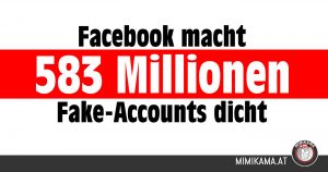 Facebook löscht 583 Millionen Fake-Accounts auf seiner Plattform