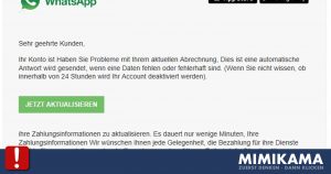 „Whatsapp: Dein Account wurde gesperrt „