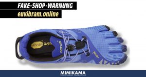 Der Fake-Shop “euvibram.online” lockt mit Zehenschuhen der Marke “Vibram”