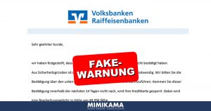 Phishing-Hunter: Gefälschte Volksbank-Mail führt Kunden in die Irre