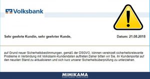Phishing-Hunter: Gefälschte Volksbank-Mail & DSGVO