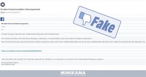 Vorsicht: Facebook verschickt keine E-Mails gegen Urheberrechtsverletzungen