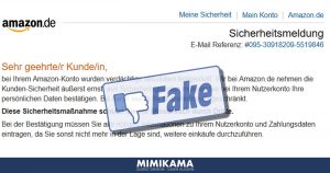 Amazon-Fake: “Bekanntmachung vom Sicherheitsdienst”