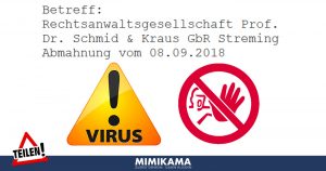 Trojaner-Warnung: E-Mail mit dem Betreff: „Rechtsanwaltsgesellschaft Krause und Prof. Dr. Ludwig Abmahnung“