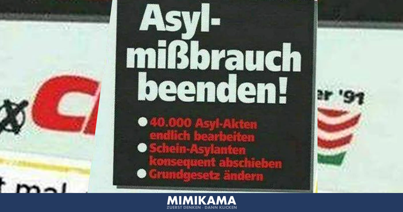 „Asylmissbrauch beenden!“ Plakat ist kein Fake