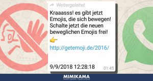 Achtung! WhatsApp-Falle: „Schalte jetzt die neuen beweglichen Emojis frei“