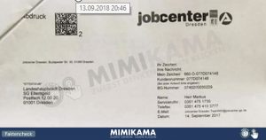 Every year again: The reimbursement notice from the Jobcenter Dresden