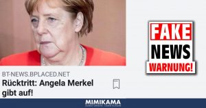 Faktencheck zu „Rücktritt: Angela Merkel gibt auf!“