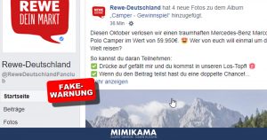 Fake-Gewinnspiel „REWE-Deutschland“