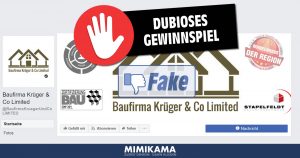 Fake-Gewinnspiel: Kein Traumhaus von Baufirma Krüger & Co Limited!