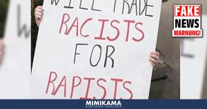 Fake – Das Mädchen mit dem Schild „Will trade racists for rapists“