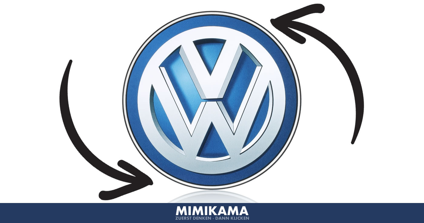 Wenn das VW-Logo sich bei Rotation zum Hakenkreuz wandelt ...
