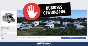 Die Fake-Firma „Wohnmobil Deutschland GmbH“ und ihr Gewinnspiel