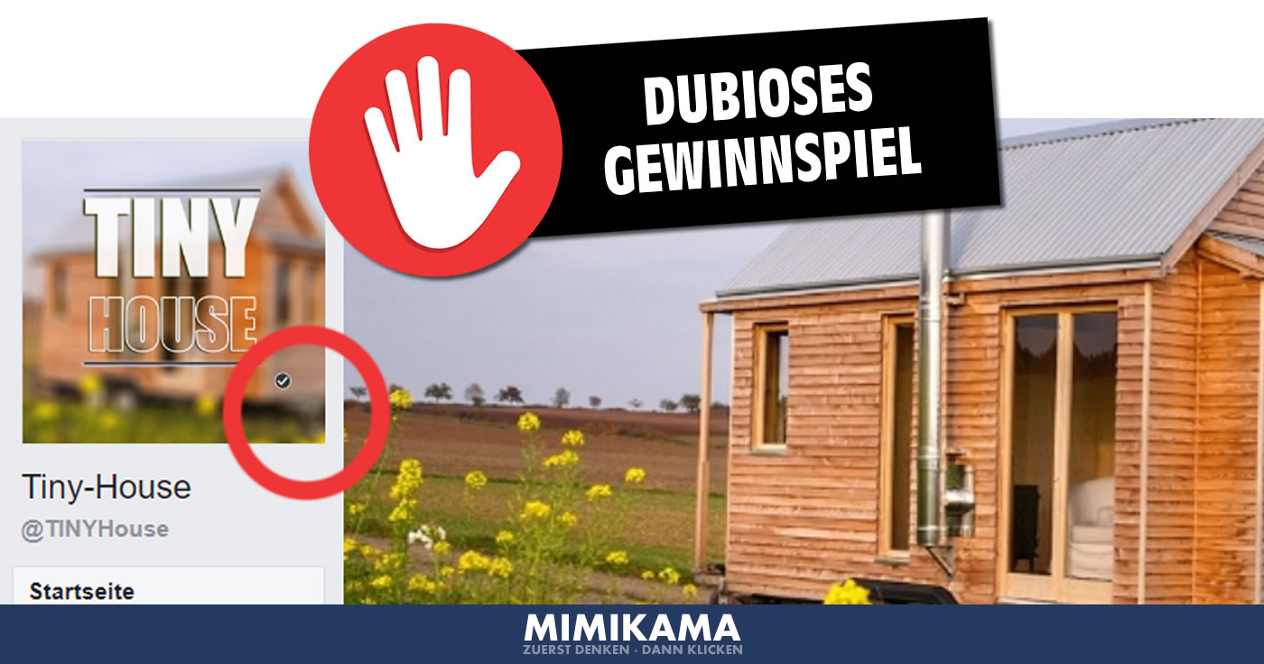 Hier gibt es kein Tiny-House im Wert von 30.000 Euro zu gewinnen!