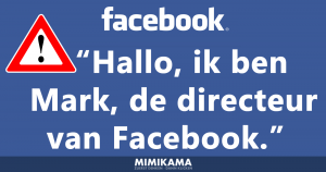 Feitencheck: “Hallo, ik ben Mark Zuckerberg de directeur van Facebook”