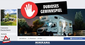 Erneute Warnung vor Fake-Gewinnspiel von „Caravans Deutschland“