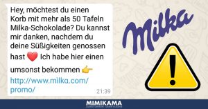 WhatsApp: Nein, Milka verschenkt keine 50 Tafeln Schokolade