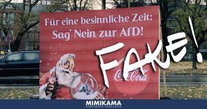 Coca Cola plakatiert gegen die AfD?