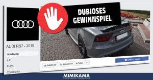 Fakegewinnspiel „Audi 2019″