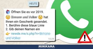„Berühre diese blaue Linie“ auf WhatsApp – Was steckt hinter dem Neujahrsgruß?