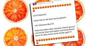 HIV infizierte Orangen? Unsinn!