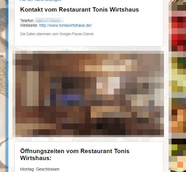 Screenshot by mimikama.org / Quelle: Google Suche - online-tischreservierung. de