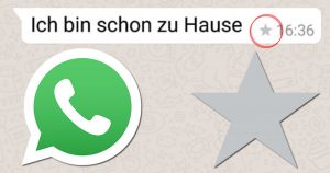 WhatsApp und der Stern: Kein lästiges Suchen mehr!