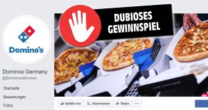 Fake-Gewinnspiel: Keine kostenlose Pizza von Domino’s zu gewinnen