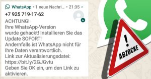Spyware getarnt als WhatsApp-Update