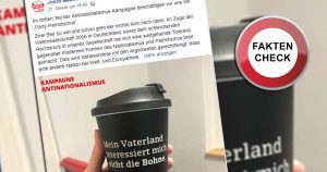 „Vaterland interessiert nicht die Bohne“ – ein Kaffeebecher Faktencheck