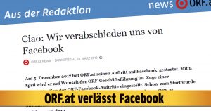 ORF.at verlässt Facebook!