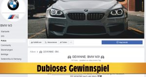 Bei diesem Facebook-Gewinnspiel kannst du keinen BMW M3 gewinnen!