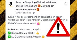 Facebook competition: Can I win a 200 euro Amazon voucher here?