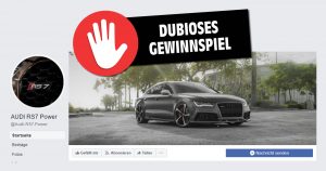 Questionable contact details: Is there really an Audi to be won in this competition?