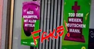 Fake-Plakate am Büro der Grünen: Bekennerschrift aufgetaucht!