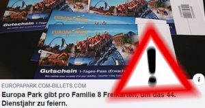 Attention data collectors: No free tickets for Europa Park!