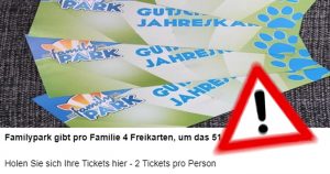 Attention data collectors: No free tickets for the Family Park!