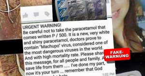 Ist Paracetamol mit dem Machupo-Virus verseucht?