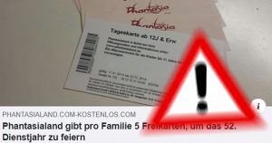 Attention data collectors: No free tickets for Phantasialand!