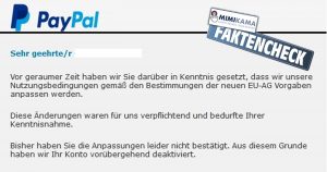 PayPal Nutzungsbedingungen: Betrüger haben es auf PayPal Konten abgesehen!