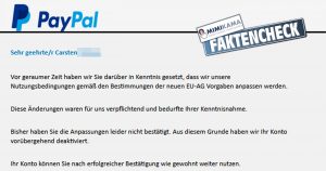PayPal-Kunden im Visier: Wir warnen vor folgender Phishing-Mail!