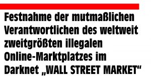 Darknet-Marktplatz ausgehoben – 3 Deutsche festgenommen