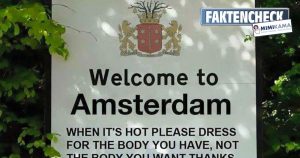 Amsterdam – Kein hübscher Platz für dicke Menschen?