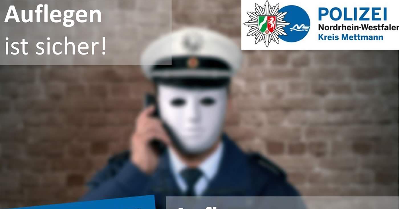 Masche des "falschen Polizeibeamten": Polizei nimmt Tatverdächtige fest !