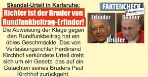 Faktencheck: Das „GEZ-Urteil“ und die Brüder Kirchhof