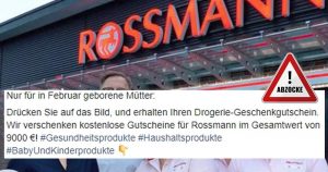 Achtung vor „Rossmann“-Gutscheinen auf Facebook!