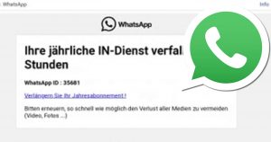 WhatsApp kostenpflichtig verlängern? Vorsicht!