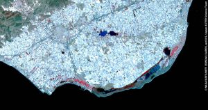 Zeigt dieses Satellitenbild eine Plastiklandschaft in Südspanien?