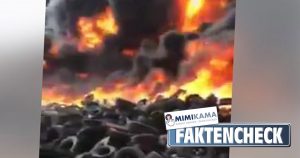 Unzählige brennende Reifen: Woher kommt das Video?